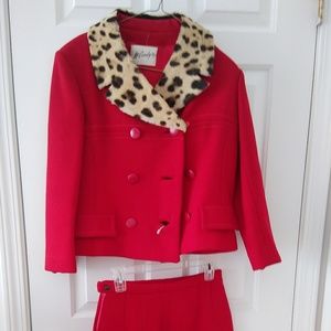 Vintage 1950's two piece jacket and a line skirt